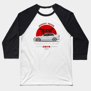 Tuner White EVO V JDM Baseball T-Shirt